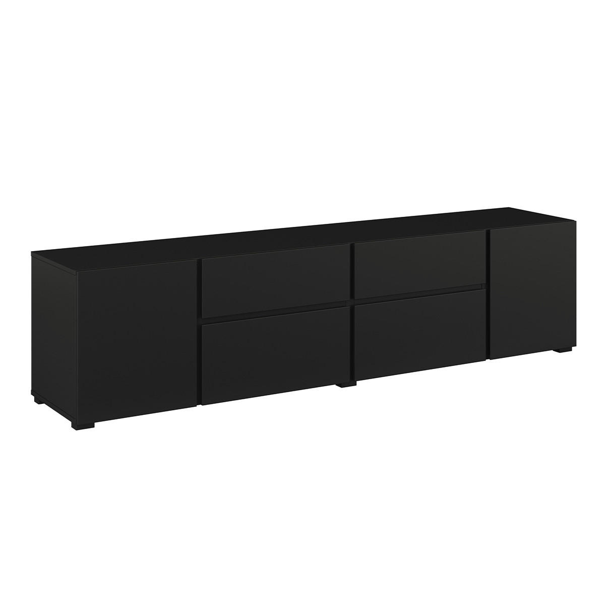 TV-MÖBEL Maxis Schwarz - Schwarz, Holzwerkstoff (195/48/40cm) - Petits-meubles