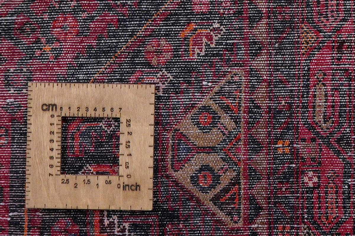 ORIENTTEPPICH handgeknüpft Assadabad Rot 221/127 cm Schurwolle - Rot, Textil (127/221cm) - Looma