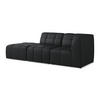 ECKSOFA Links Kunstleder Schwarz - Schwarz, Holzwerkstoff/Kunststoff (240/90cm) - Makamii