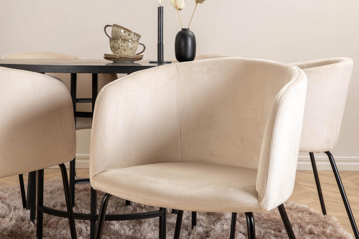 TISCHGRUPPE Beige - Beige, Holzwerkstoff (140/74/140cm) - ebuy24