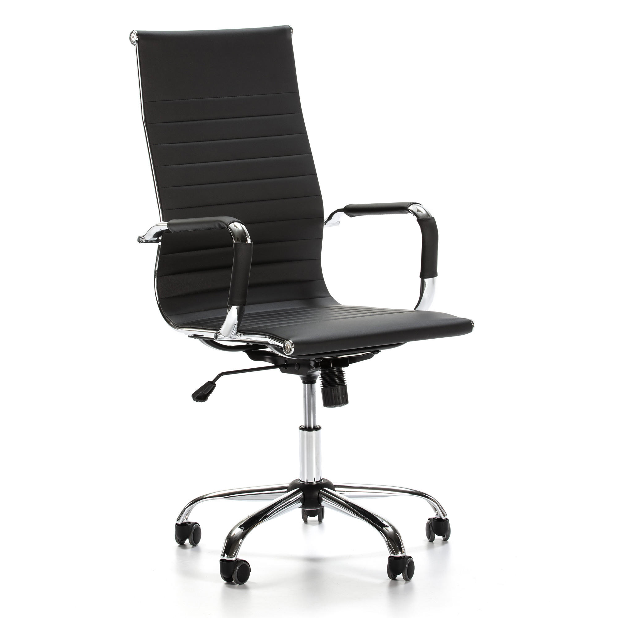 SCAUN rotativ Londres cu funcție de pat, negru - negru, blană (71/107/55cm) - VS Venta-stock