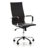 SCAUN rotativ Londres cu funcție de pat, negru - negru, blană (71/107/55cm) - VS Venta-stock