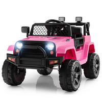 ELBIL 12 V rosa - Pink, Plast (98/64.5/65cm) - COSTWAY