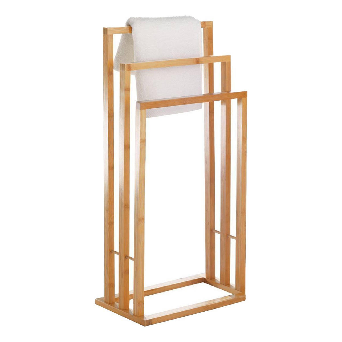 HANDTUCHSTÄNDER Bambus Natur 81,5x42x24 cm - Naturfarben, Holz (42/81.5/24cm) - Begryf