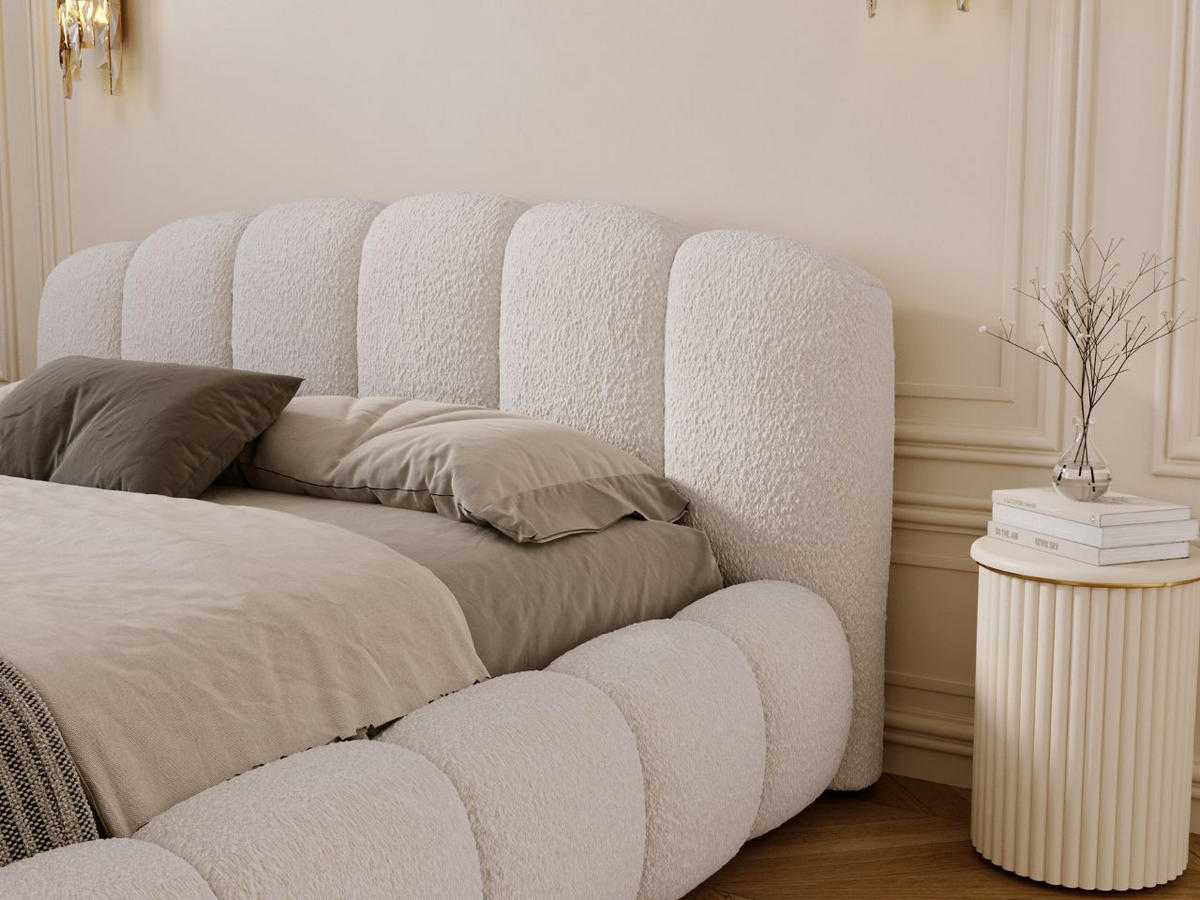 POLSTERBETT CLOUD SOFT - Weiß, Textil (226/234cm) - Graingold
