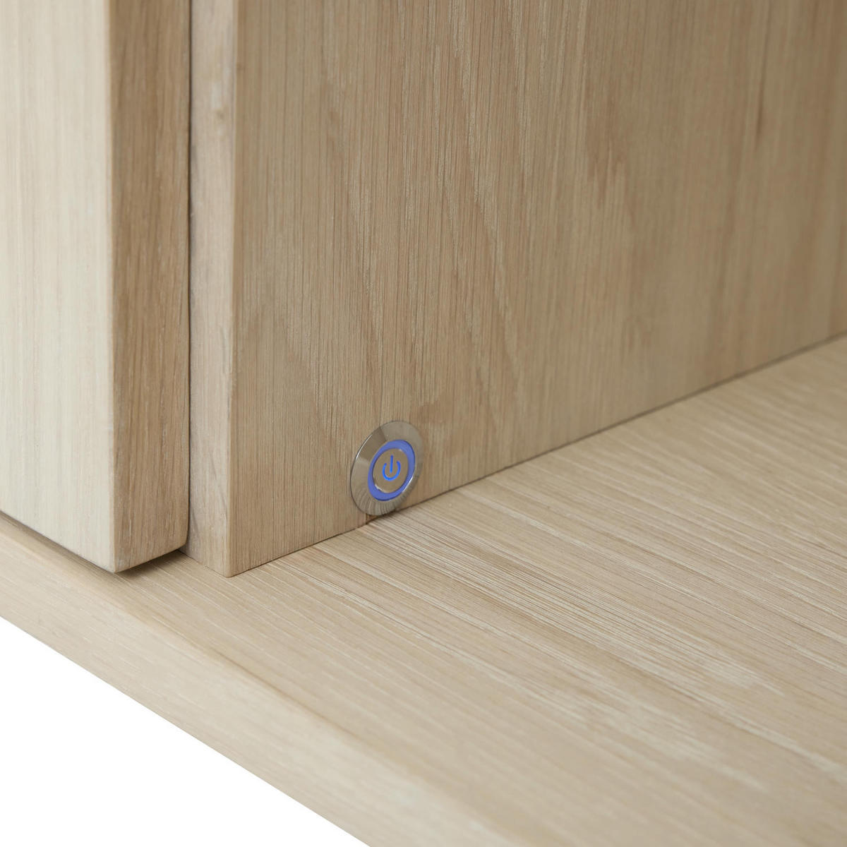 HÄNGEVITRINE Eiche bianco - Eiche Bianco/Eichefarben, Holzwerkstoff (213/60/37cm) - Furnhouse