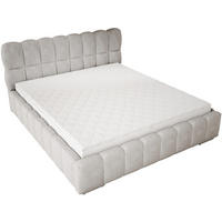 DOPPELBETT 160x200 cm Avilla mit Bettkasten, Lattenrost, Samt, Hellgrau - Hellgrau, Holz/Textil (160/200cm) - Emporius