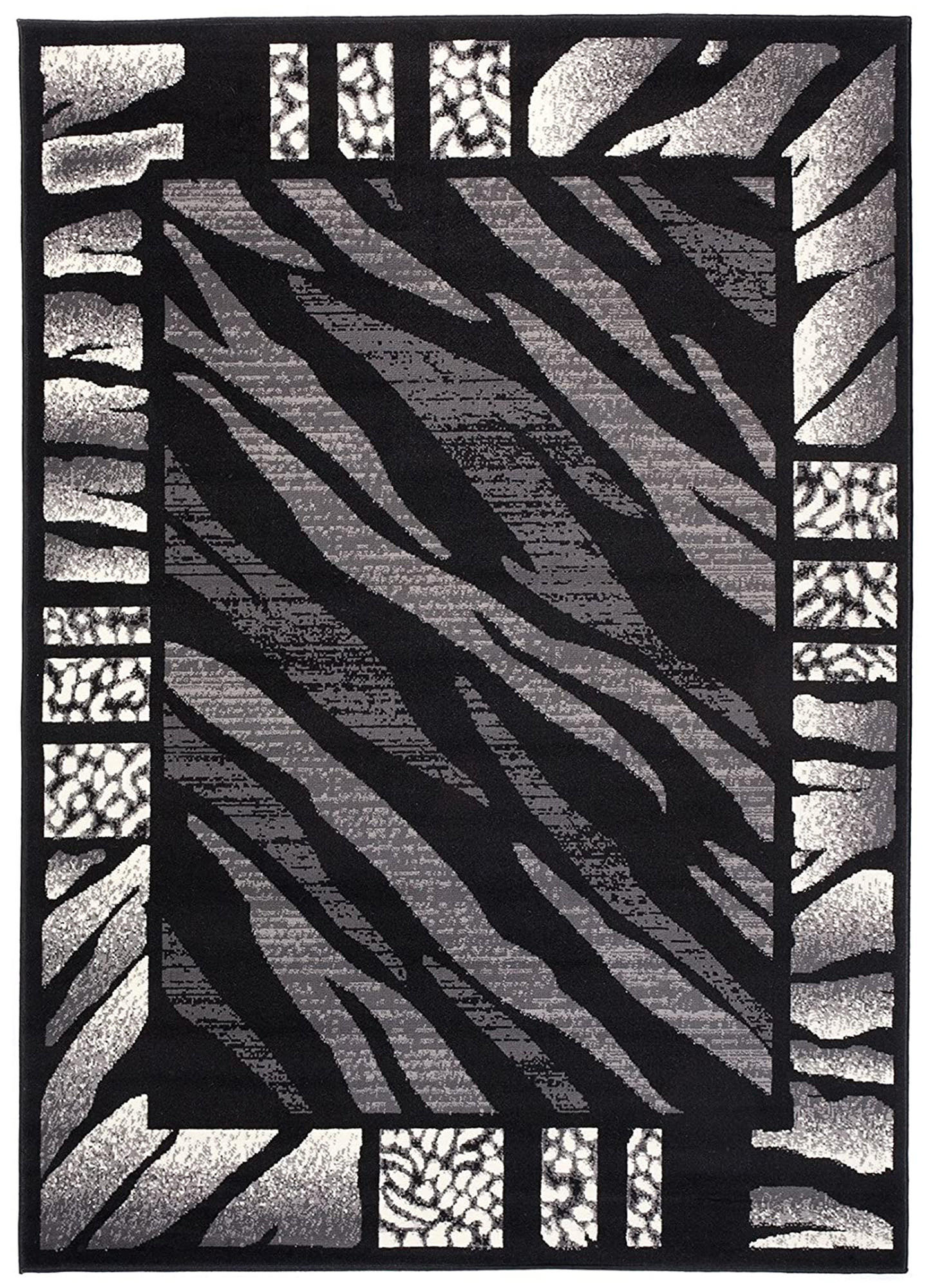 Tapiso Teppich Dunkelgrau, Schwarz 250x300 cm