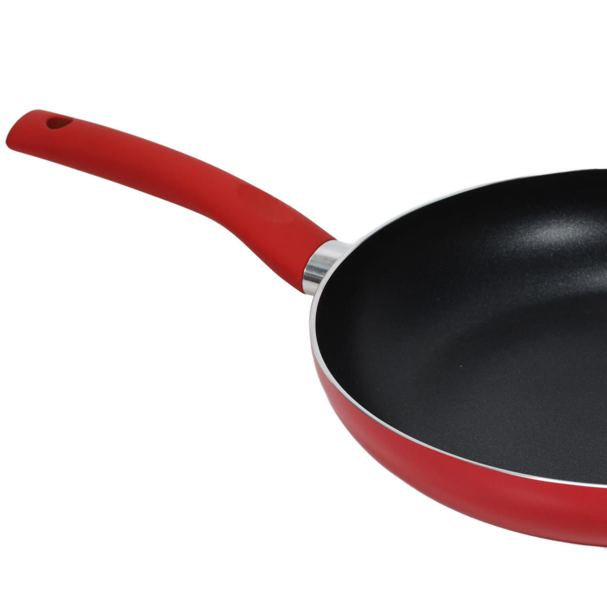EMAILLE-PFANNE Aluminium 28/28 cm - Rot, Metall (28cm) - Secret de Gourmet