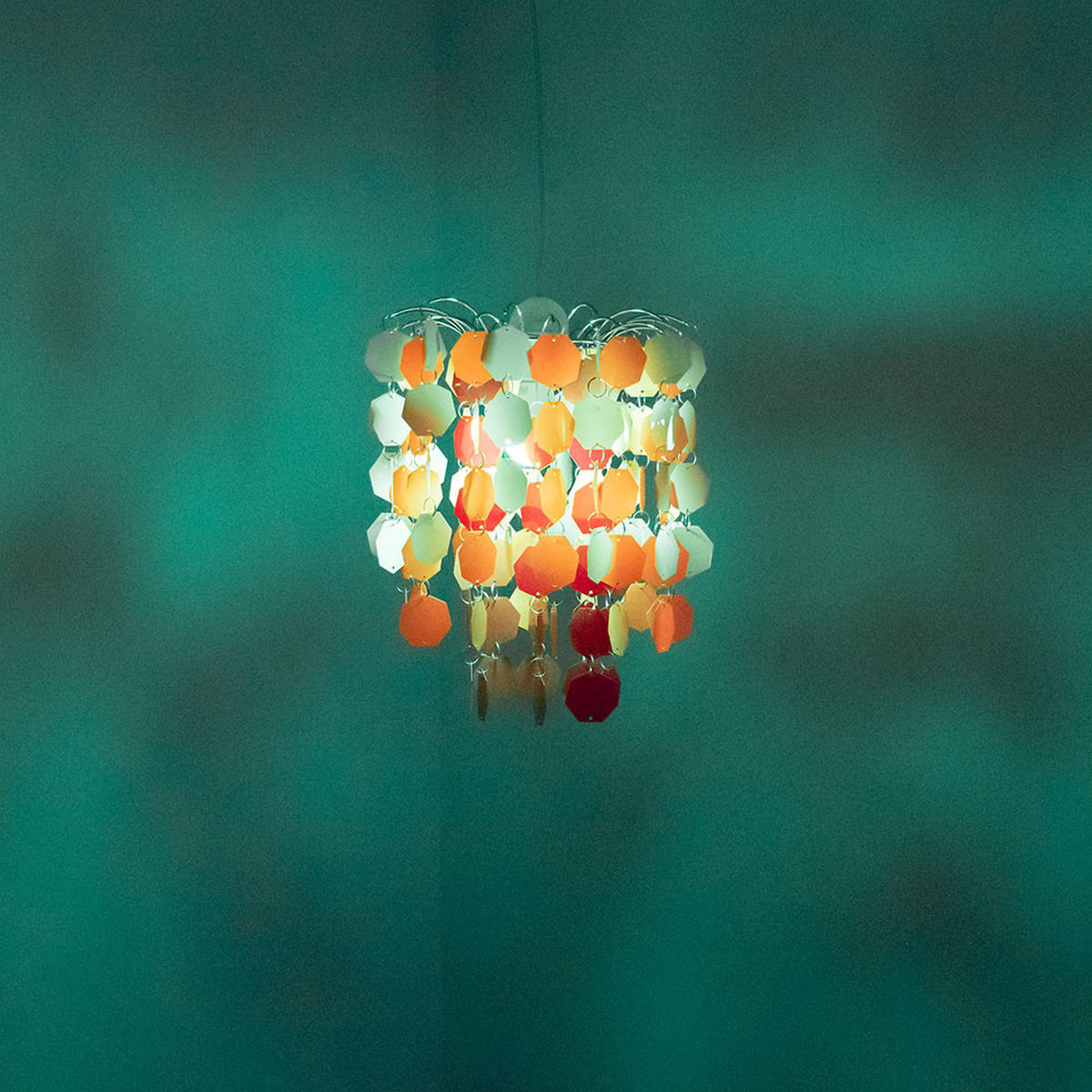 LED DECKENLEUCHTE Metall Rosa - Rosa, Metall (32/32/140cm)