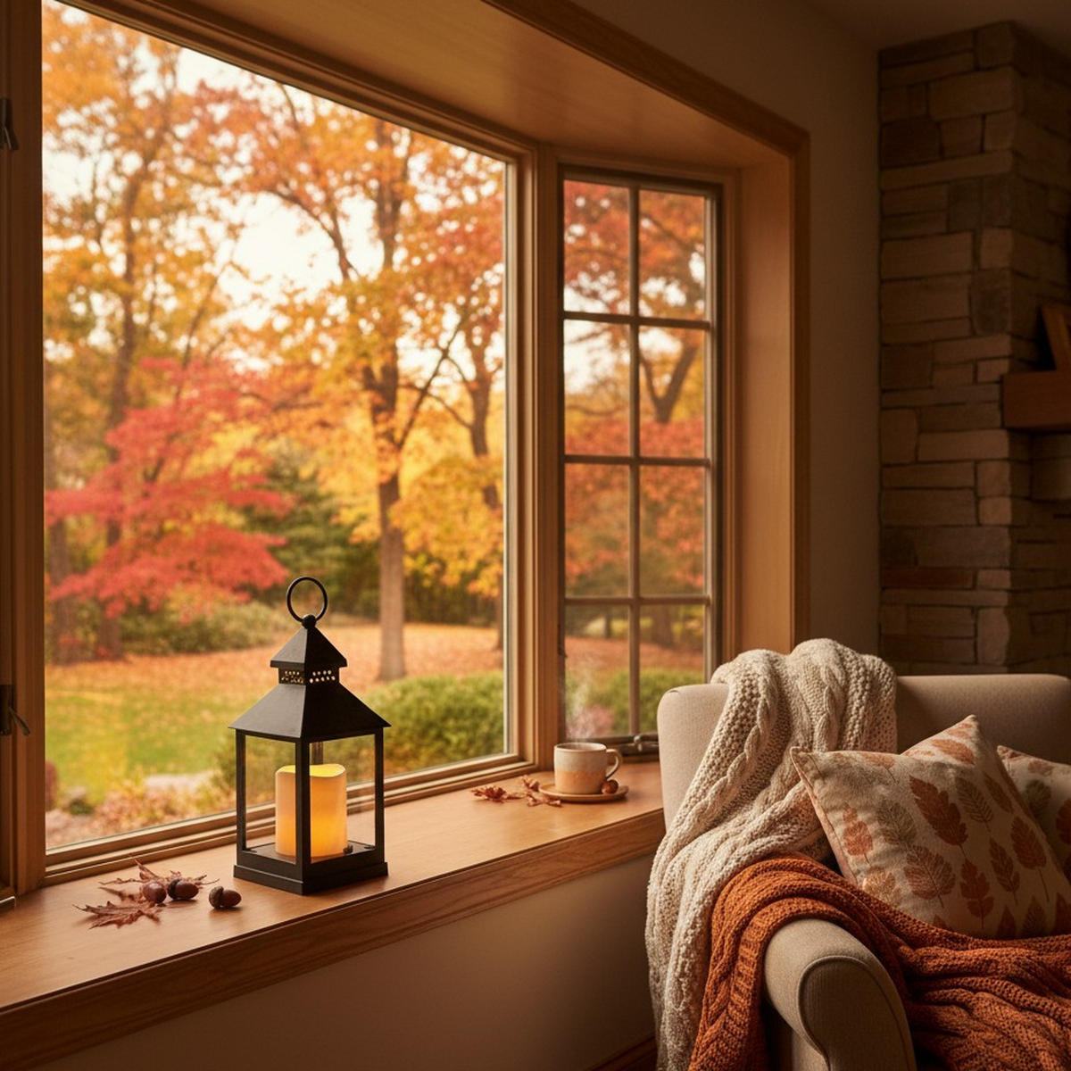 LATERNE LED-Kerze 24 cm - Schwarz, Glas (10/23/10cm) - Home Styling Collection