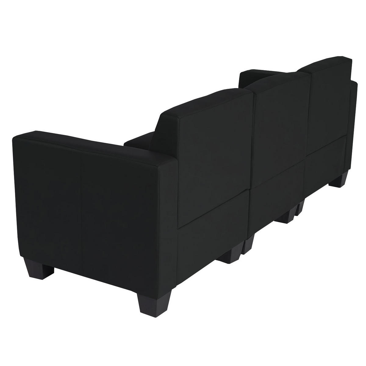 3-SITZER SOFA Schwarz - Schwarz, Textil (193/76/72cm) - MCW