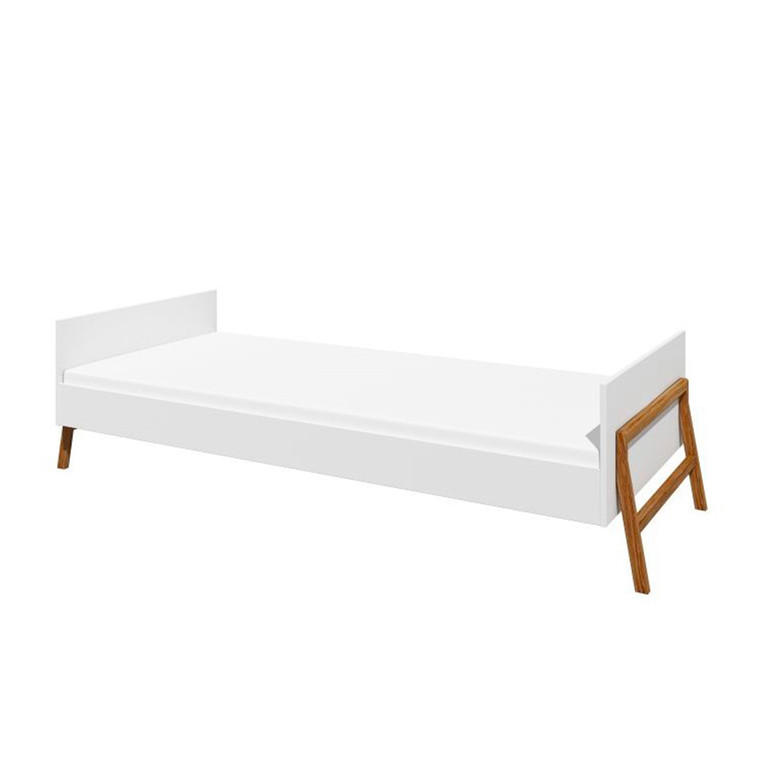 POSTEL 90/200 Bílá - bílá, kompozitní dřevo (90/200cm) - Petits-meubles