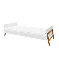 POSTEL 90/200 Bílá - bílá, kompozitní dřevo (90/200cm) - Petits-meubles