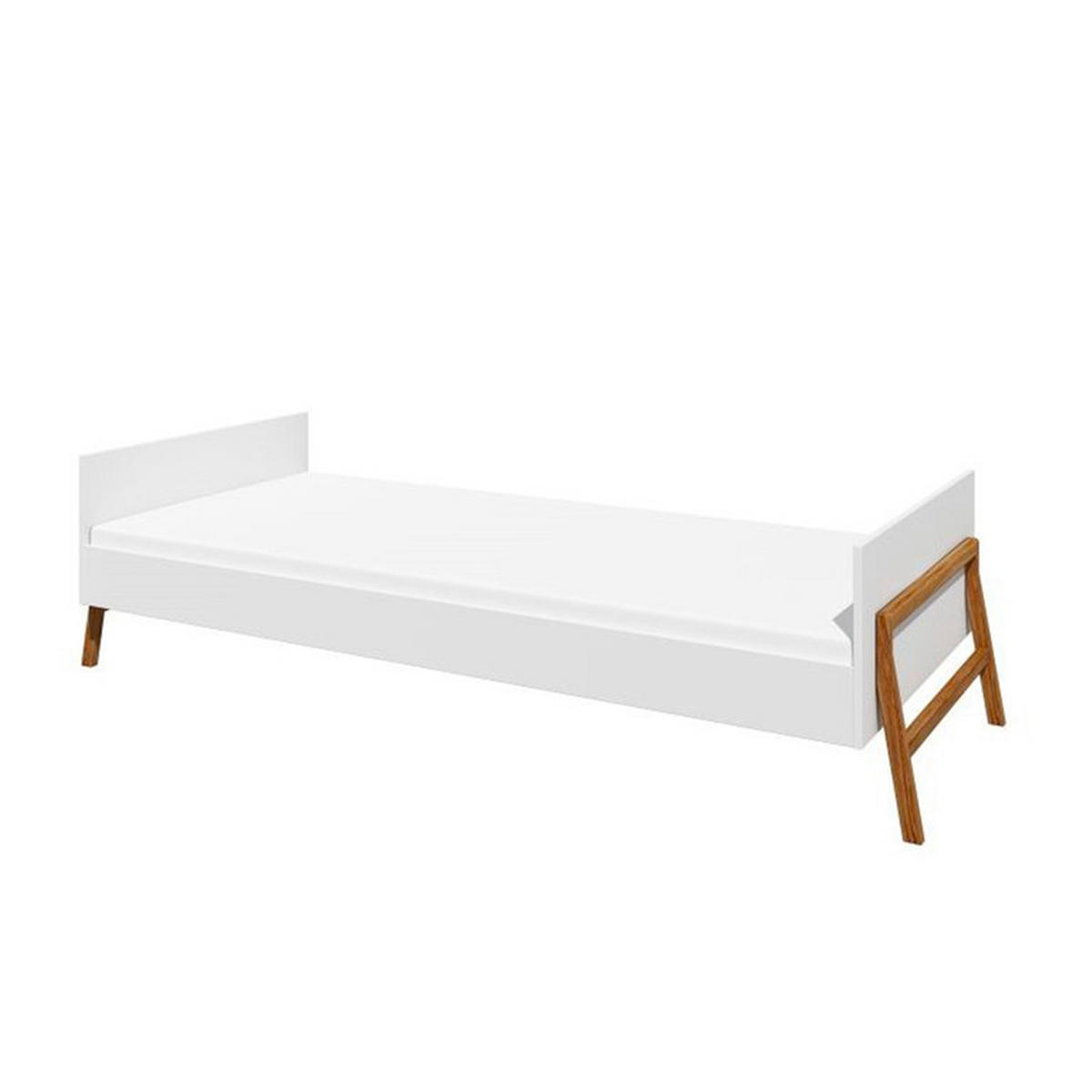 POSTEL 90/200 Bílá - bílá, kompozitní dřevo (90/200cm) - Petits-meubles
