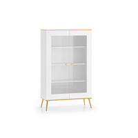 VITRINE VITERBO Weiß 92x40x152 cm - Weiß, Holzwerkstoff (92/152/40cm) - FURNLUX