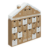 ADVENTSKALENDER 38/41 cm - Beige, Karton (6.4/41/38.8cm) - Atmosphera Createur d´interieur