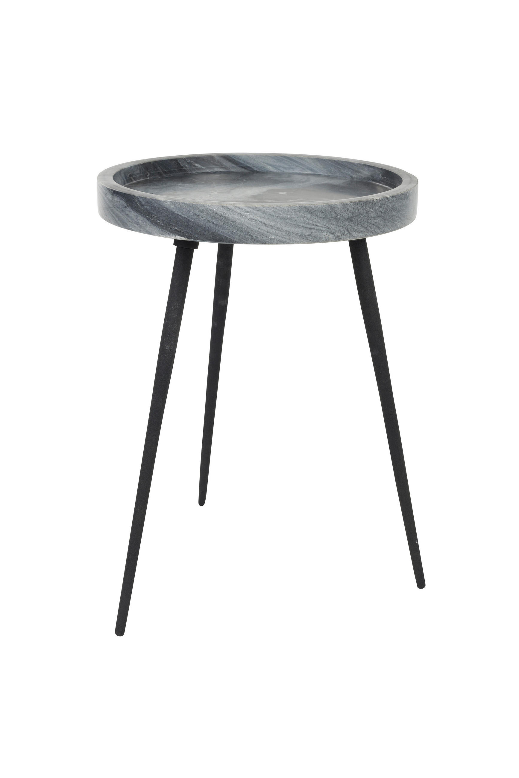 COUCHTISCH Novel - Schwarz - 33/33/45 cm - Schwarz, Stein (33/33/45cm)