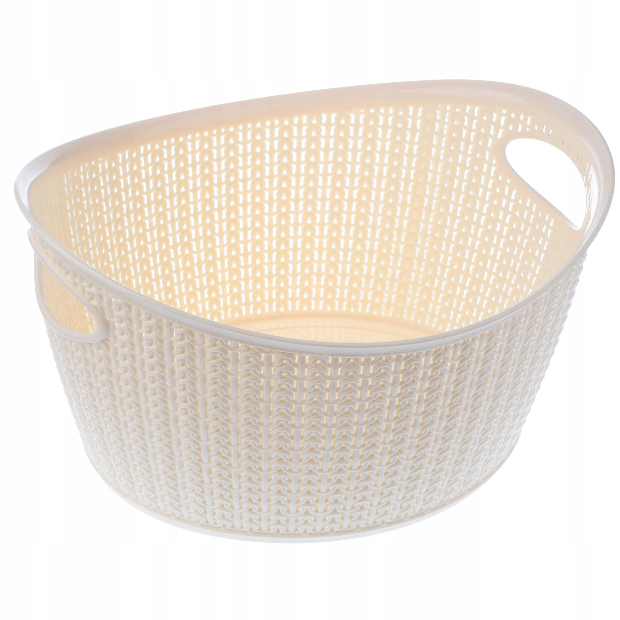 KUNSTSTOFFKORB 9L, Creme - Creme, Kunststoff (25/29cm) - KADAX