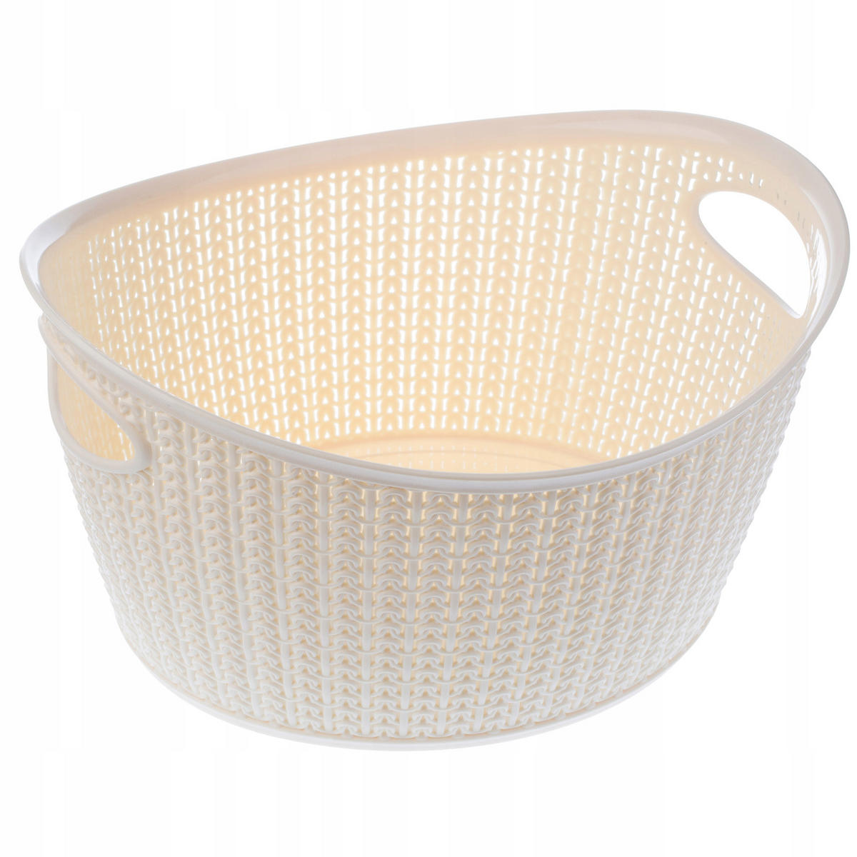 KUNSTSTOFFKORB 9L, Creme - Creme, Kunststoff (25/29cm) - KADAX