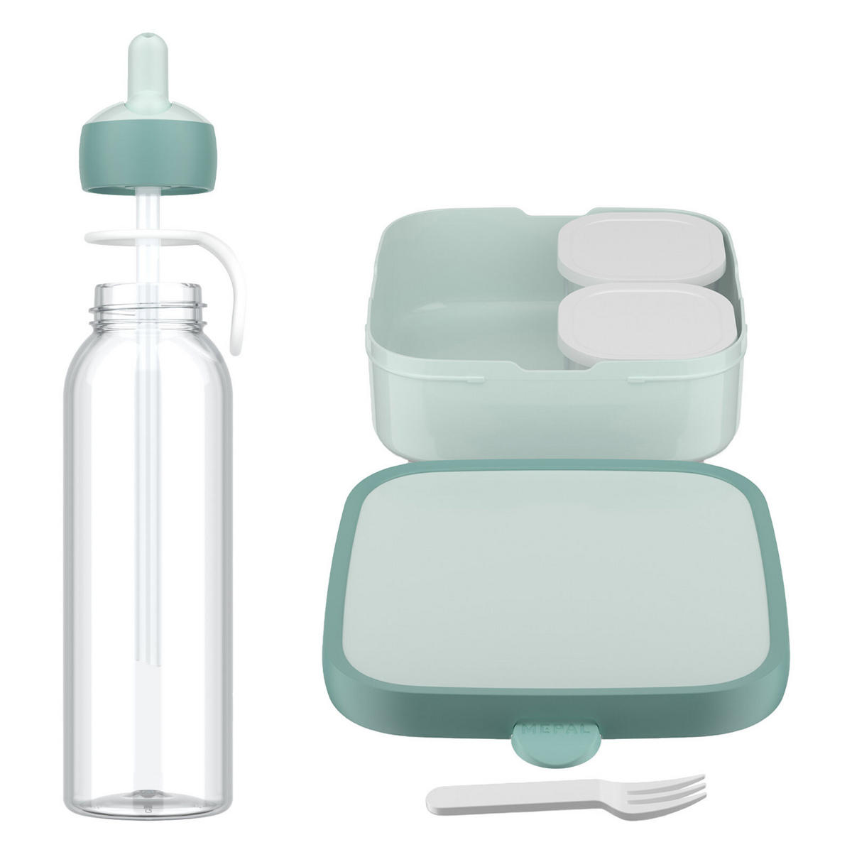 LUNCHSET XL Campus (2025) Cool Mint 2er Set - Mintgrün, Kunststoff (1/1/1cm) - Mepal