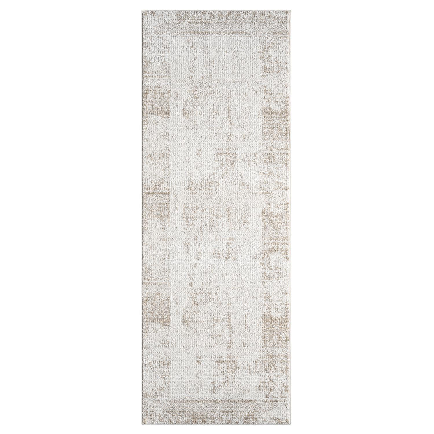 KURZFLOR-TEPPICH Antik 232 Creme 80x300 cm - Creme, Textil (80/300cm) - carpet city