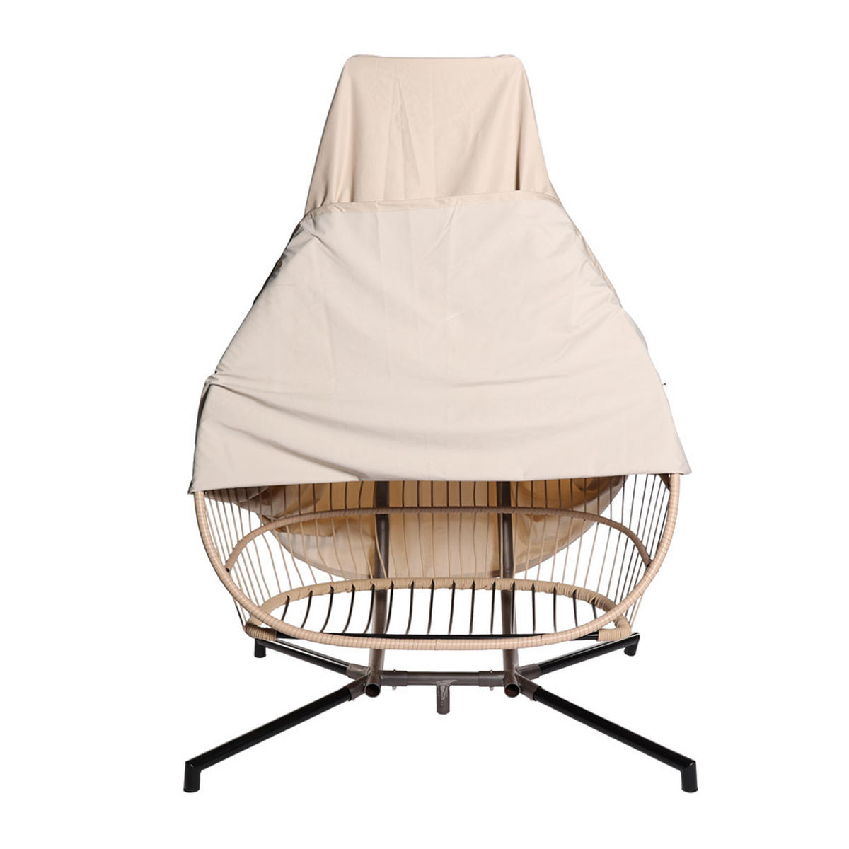 REGENABDECKUNG CAPE LOMA Beige - 2-Sitzer - Beige, Kunststoff (210/205/210cm)
