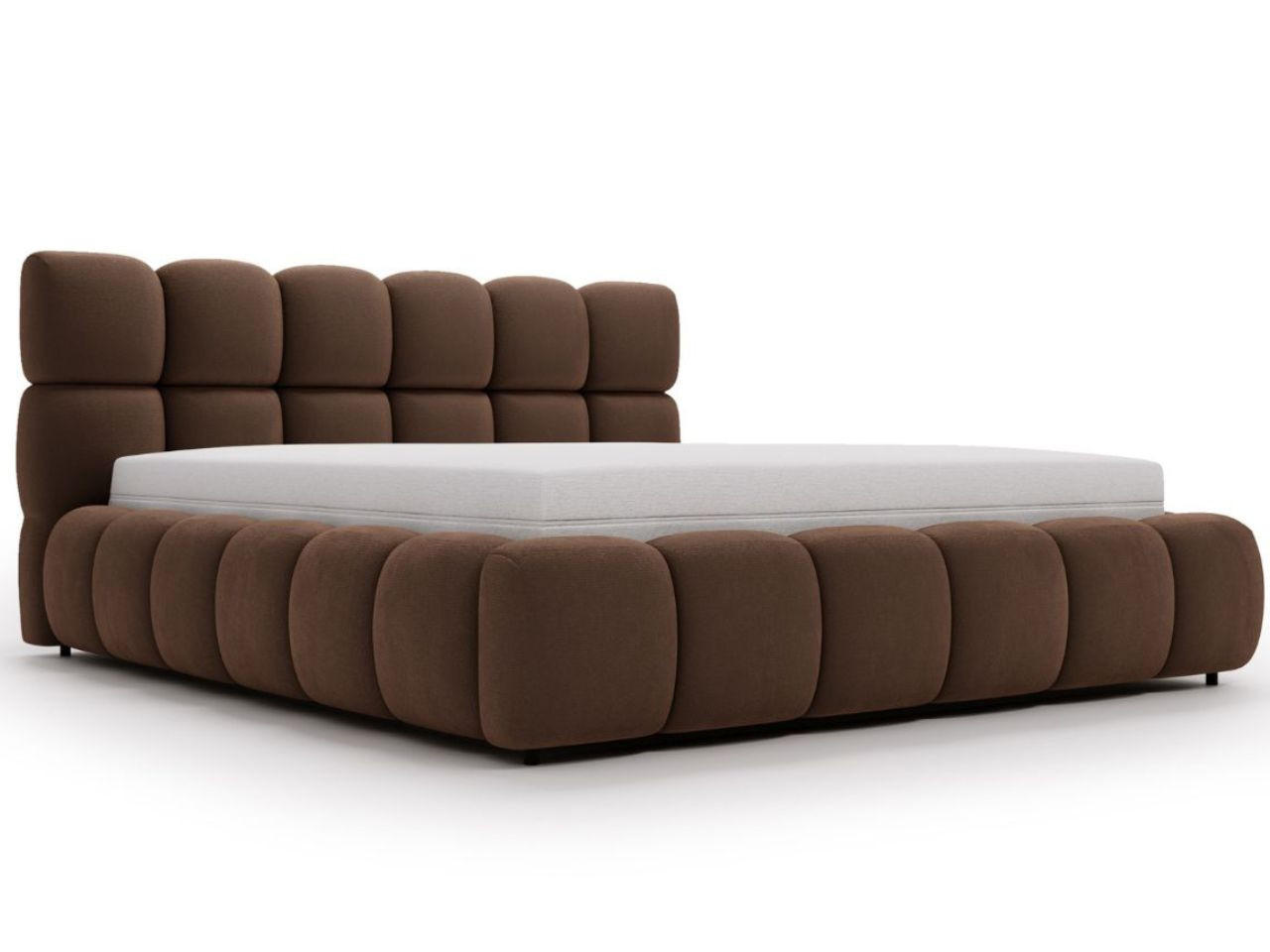 Graingold Polsterbett Braun 200x200 cm