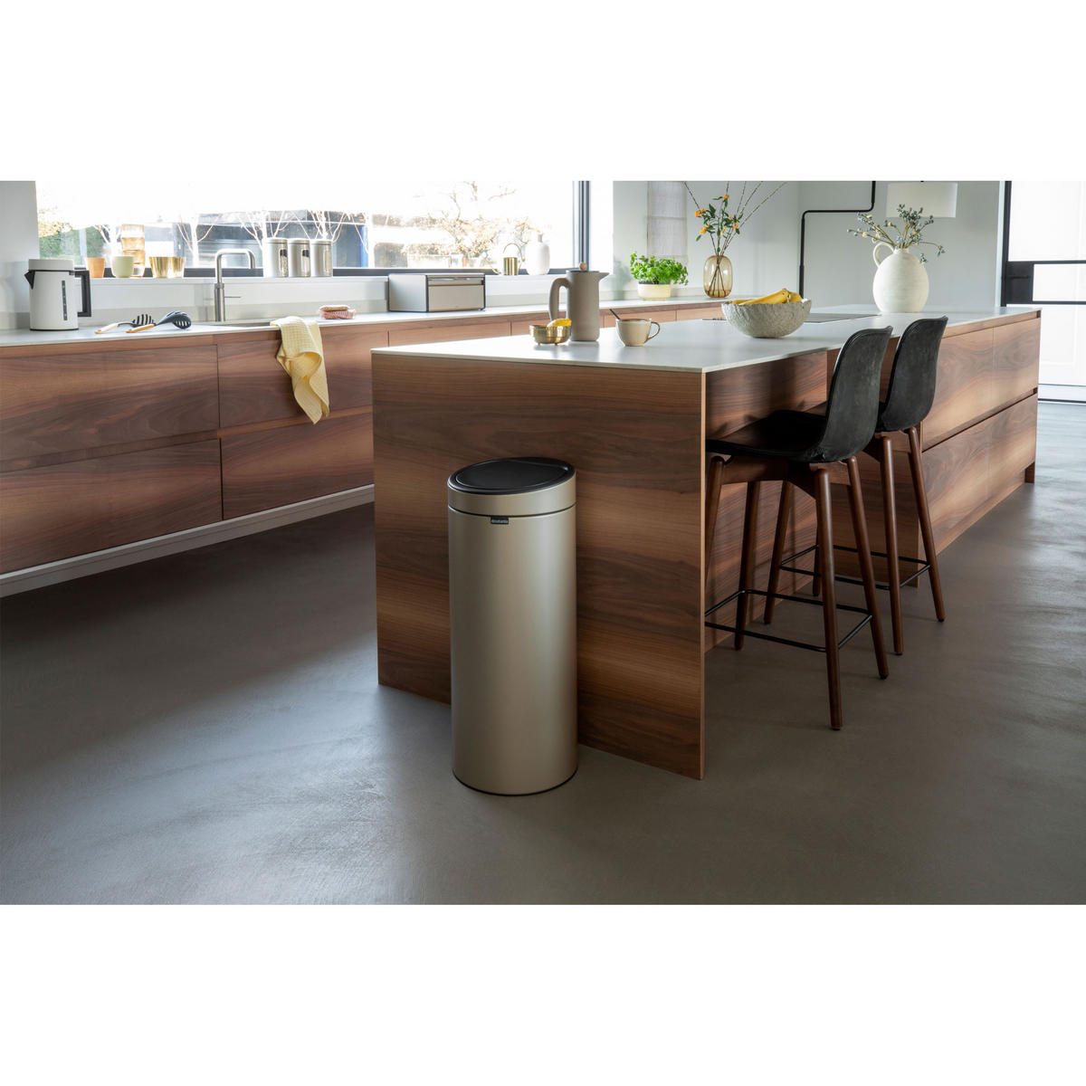 ABFALLEIMER Touch bin New, Metallic Gold, 30 L - Goldfarben, Metall (32.8/76/32.8cm) - Brabantia