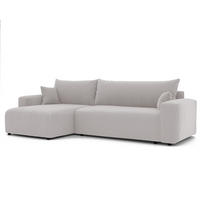 ECKSOFA Luna Max Mit Schlaffunktion - Weiß, Holzwerkstoff/Textil (278/145cm) - Fun Möbel
