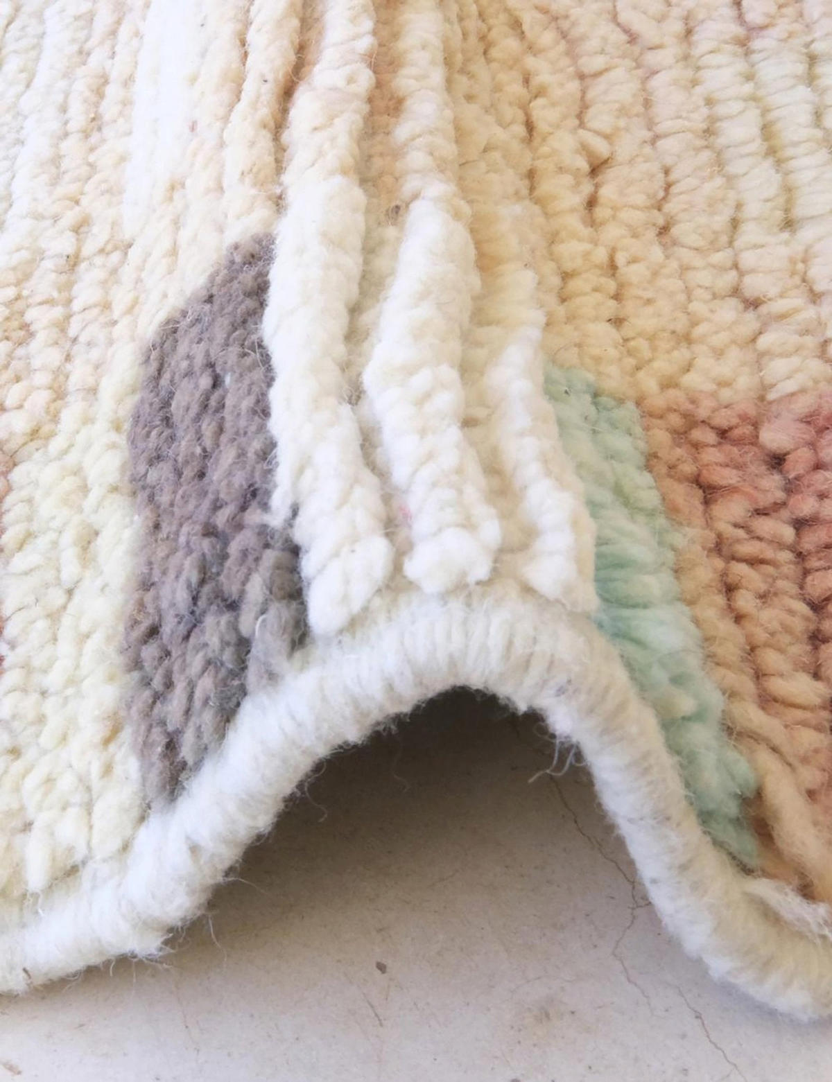 BERBERTEPPICH aus reiner Wolle 97x 152 cm - Multicolor, Naturmaterialien (97/152cm) - AFK Living