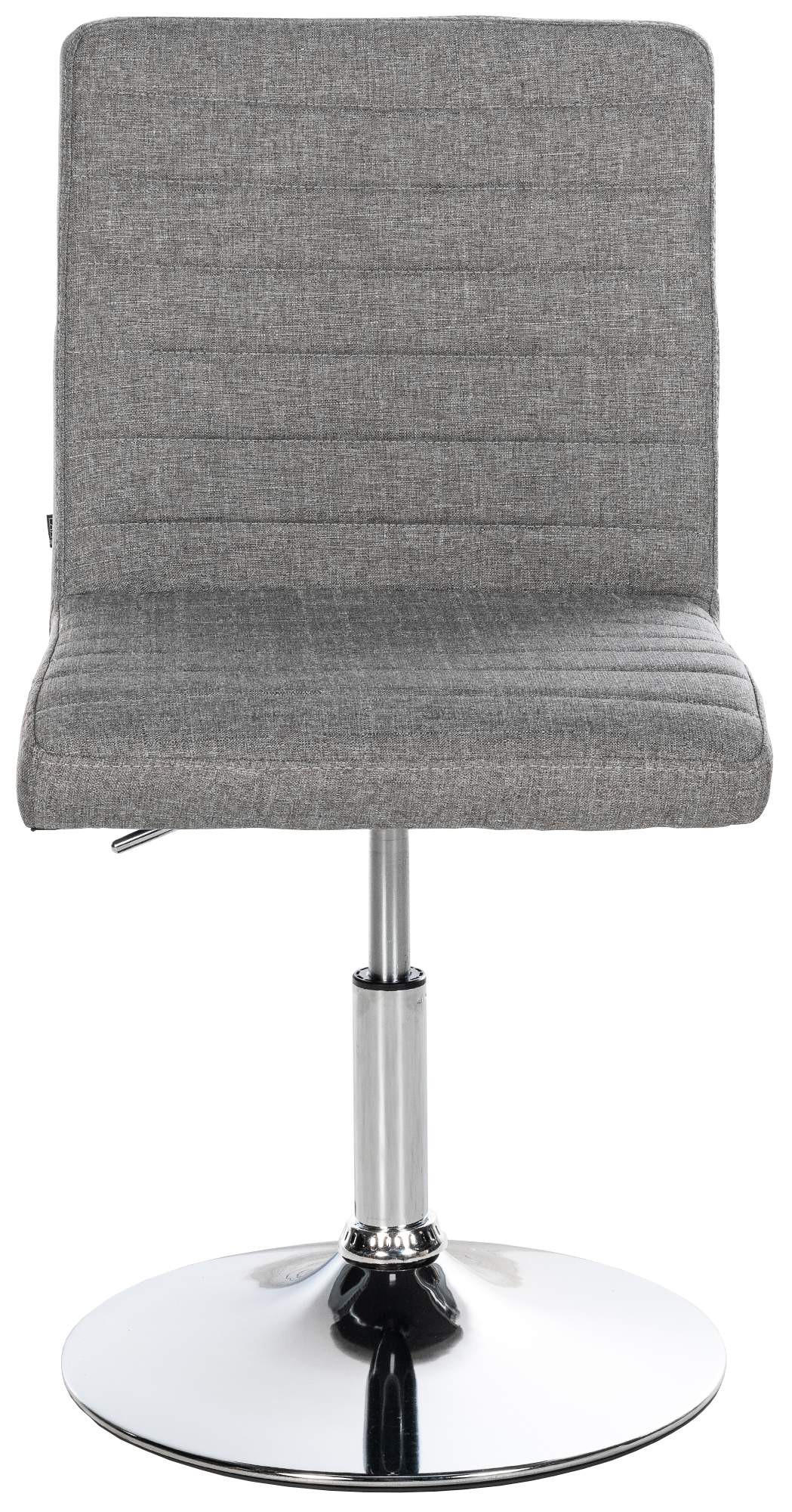 DREHSTUHL 2er Set Stoff grau - Chromfarben/Grau, Textil/Metall (44/81/60cm) - CLP
