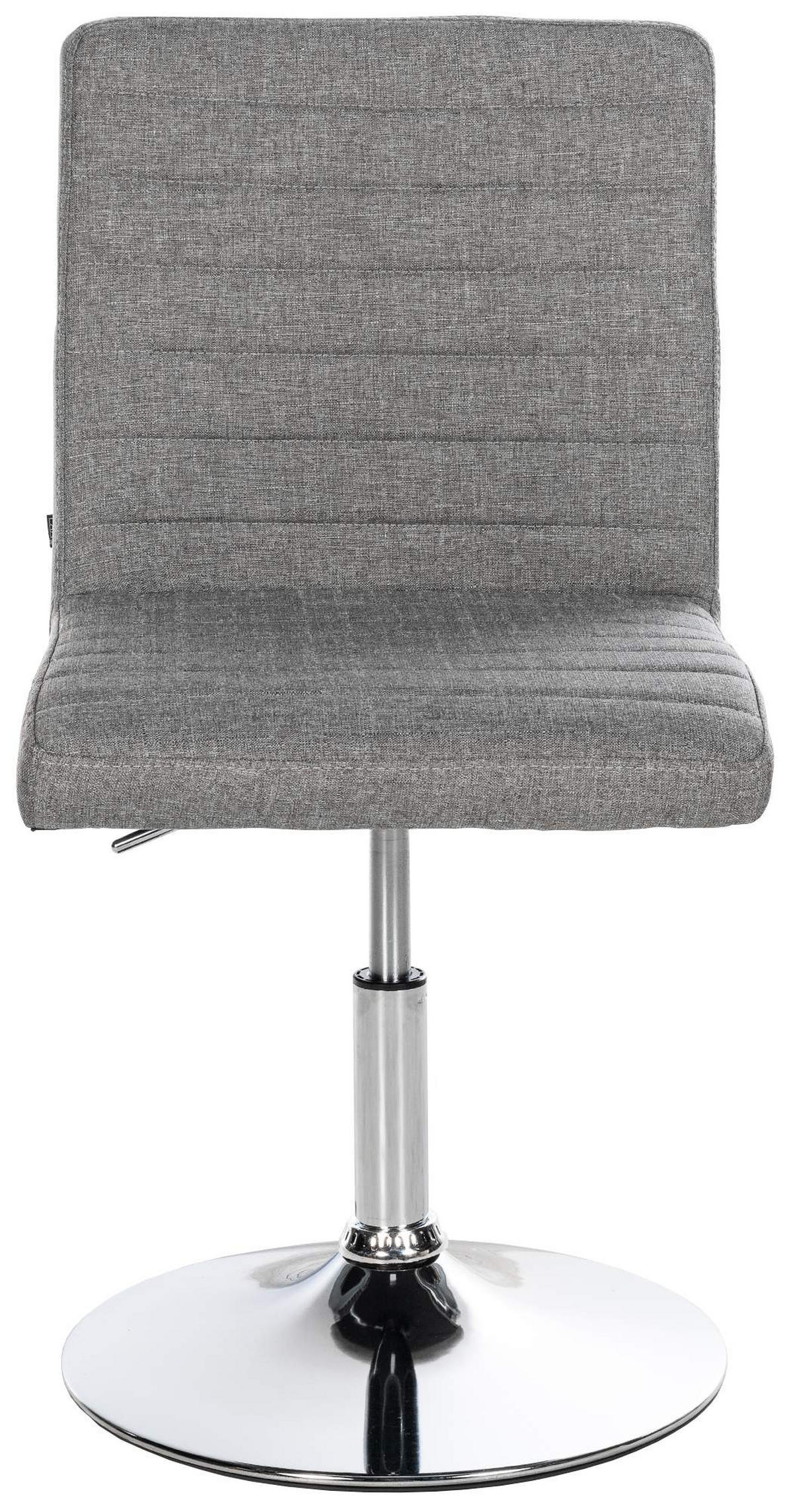 DREHSTUHL 2er Set Stoff grau - Chromfarben/Grau, Textil/Metall (44/81/60cm) - CLP