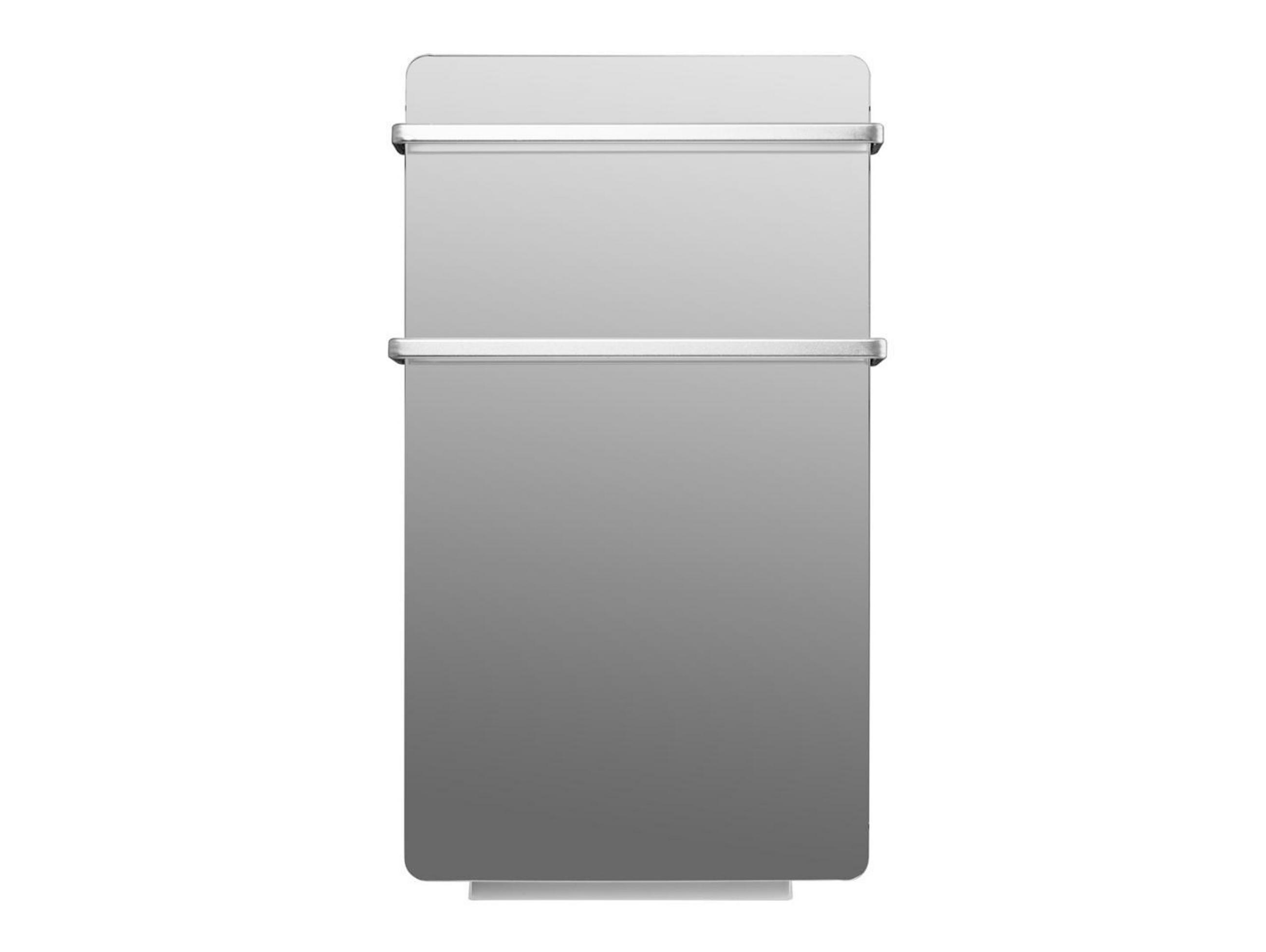 HANDTUCHTROCKNER Silber mit Elektrosystem und Wandhalterung 2000 W - Silberfarben, Metall (46/80/17cm) - Purline