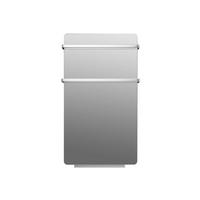 HANDTUCHTROCKNER Silber mit Elektrosystem und Wandhalterung 2000 W - Silberfarben, Metall (46/80/17cm) - Purline