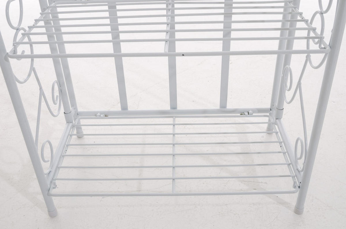 STANDREGAL Rosi weiß - Weiß, Metall (45.5/81.5/24cm) - TPFGarden