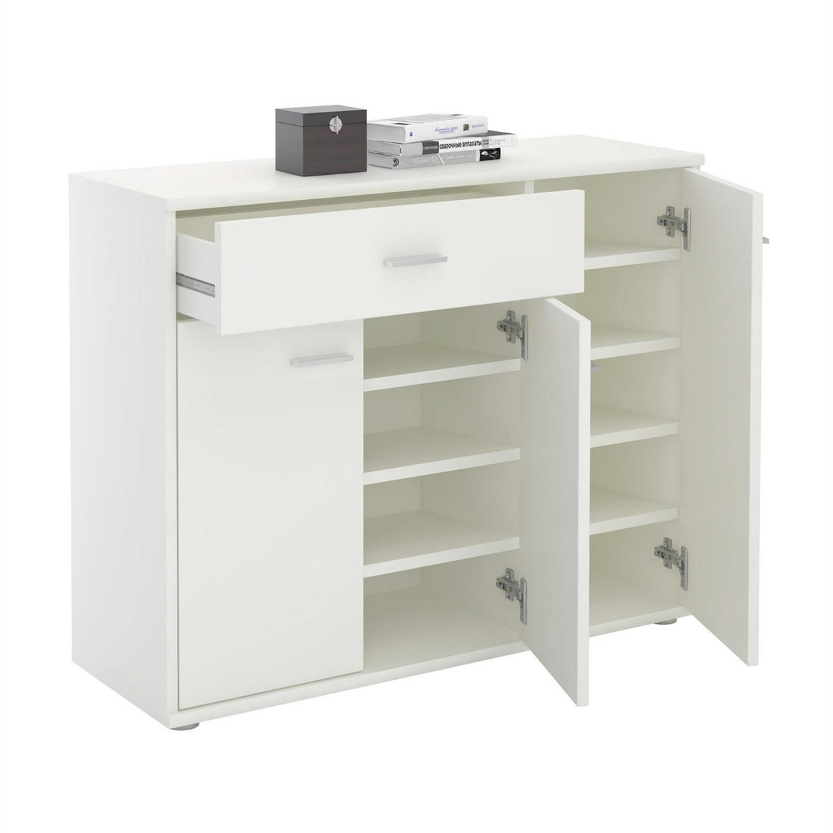 SCHUHSCHRANK DEUSTO - Weiß, Holzwerkstoff (88/70/35cm) - CARO-Möbel