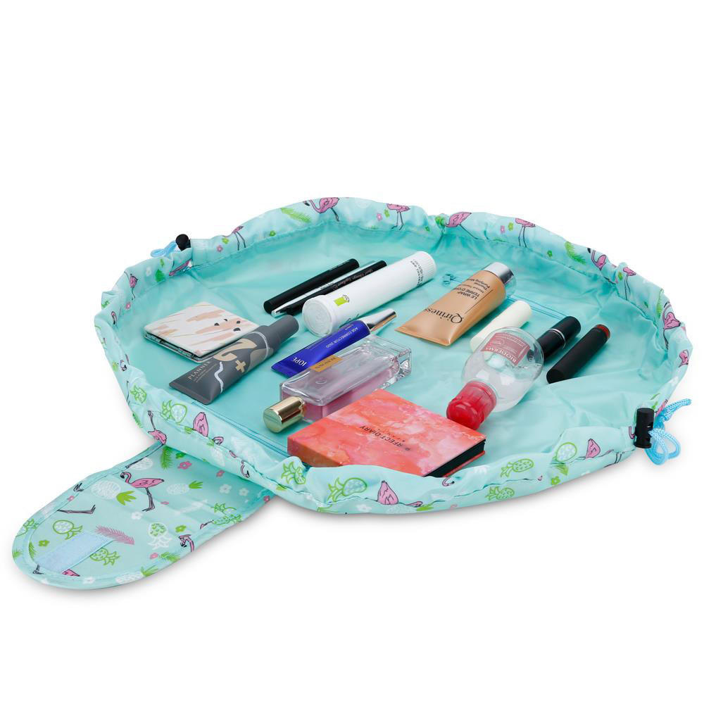 KOSMETIKTASCHE mit Reißverschlussfächern - Grün, Kunststoff (54/62cm) - Intirilife