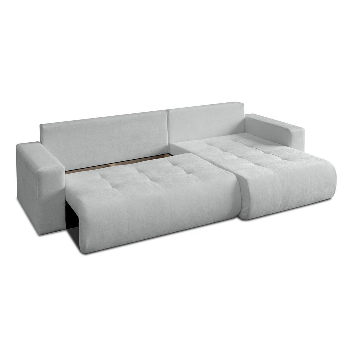 ECKSOFA CLOUD II XL mit Schlaffunktion Vibe 85 - Grau, Textil (280/152cm) - Lookway