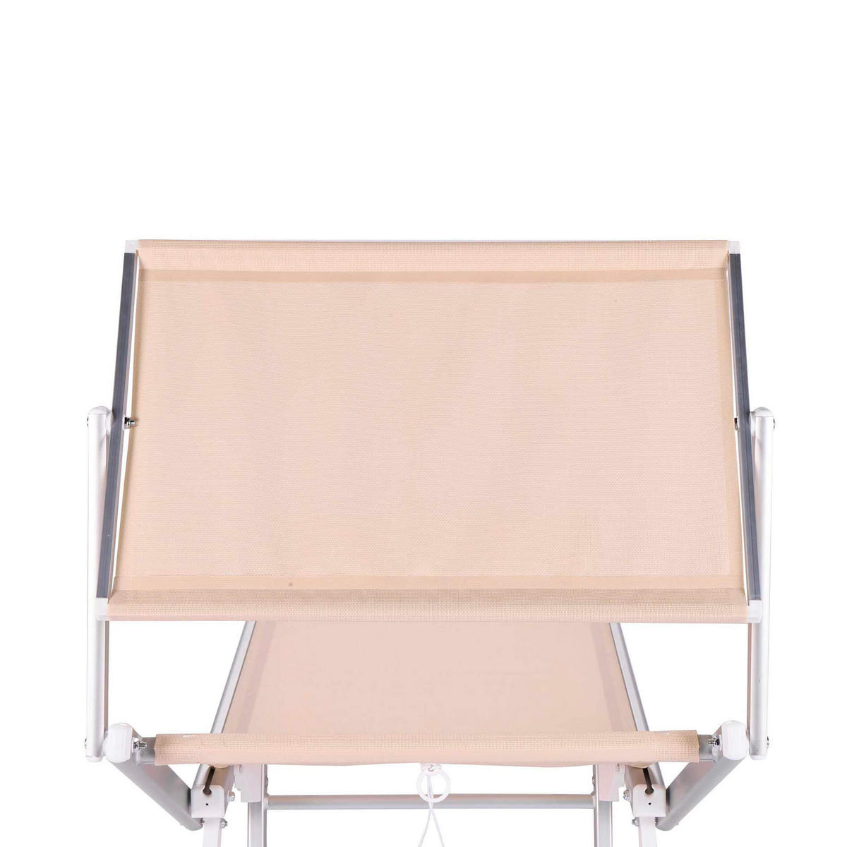SONNENLIEGE Beige 186/61/38 cm - Beige, Metall (186/38/61cm) - Mobili Rebecca