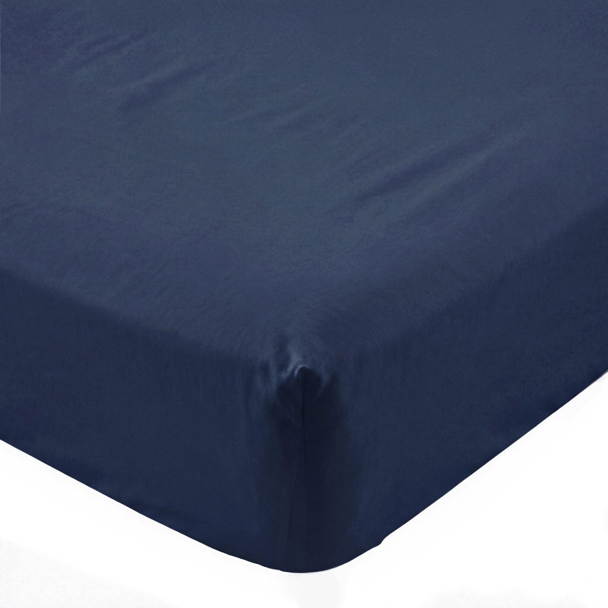 SPANNBETTLAKEN Basic Dunkelblau 105x200x32 cm (Bett 105) - Dunkelblau, Textil (105/200cm) - Happy Friday