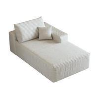 RÉCAMIERE DE-34752 rechte Chaiselongue Weiß - Weiß, Textil (95/83/175cm) - ComfortXL