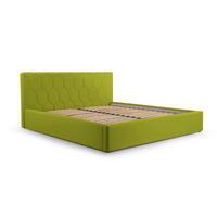 POLSTERBETT Bett 02 - 140x200 - Green - Grün, Holz/Textil (140/200cm) - Möblo