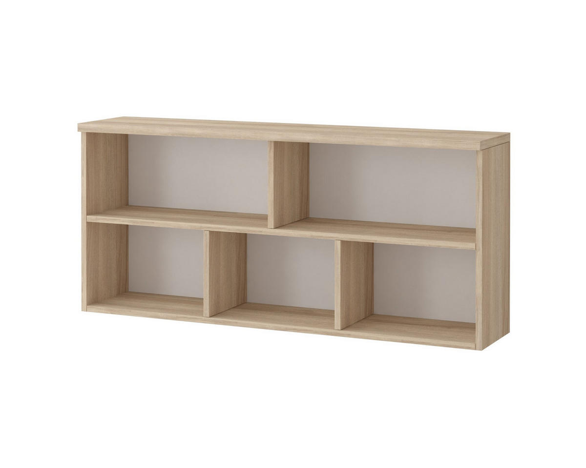 JUGENDZIMMER-SET OLMO 4-teilig Weiß/Sonoma Eiche - Weiß/Sonoma Eiche, Holzwerkstoff (270/192/50cm) - Deine Möbel 24