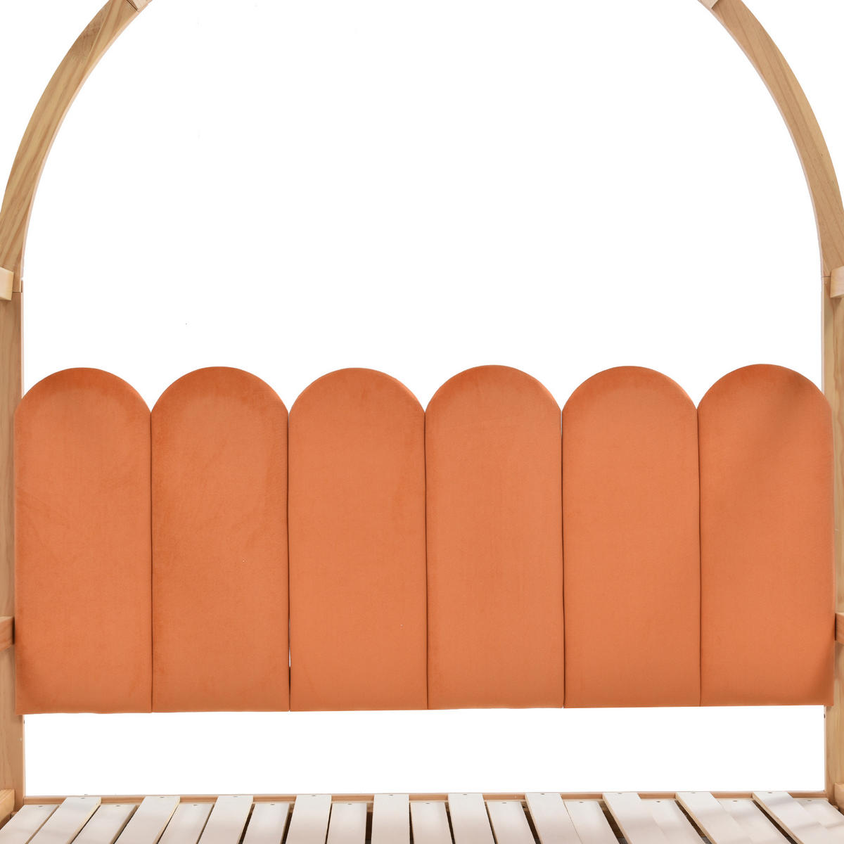 KINDERBETT 140/100–140/200 cm DE-00508, in Natur, Dachdesign und Matratze - Naturfarben, Holz (140/200cm) - ComfortXL