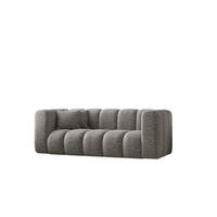 COUCH Sofa, Zweisitzer-Sofa Grand Modular Stoff Haga Grau - Grau, Holz (197/70/91cm) - Kaiser Möbel