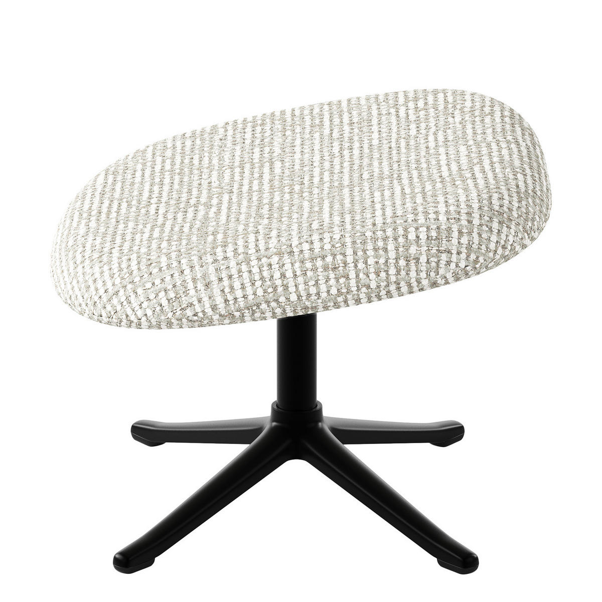 POLSTERHOCKER - Sandfarben/Schwarz, Textil/Metall (53/37/46cm) - home24