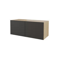 LOWBOARD ELIO-W 100x40x41 cm - Artisan / Schwarz - Eiche Artisan, Holzwerkstoff (100/40/41cm) - ALTDECOR