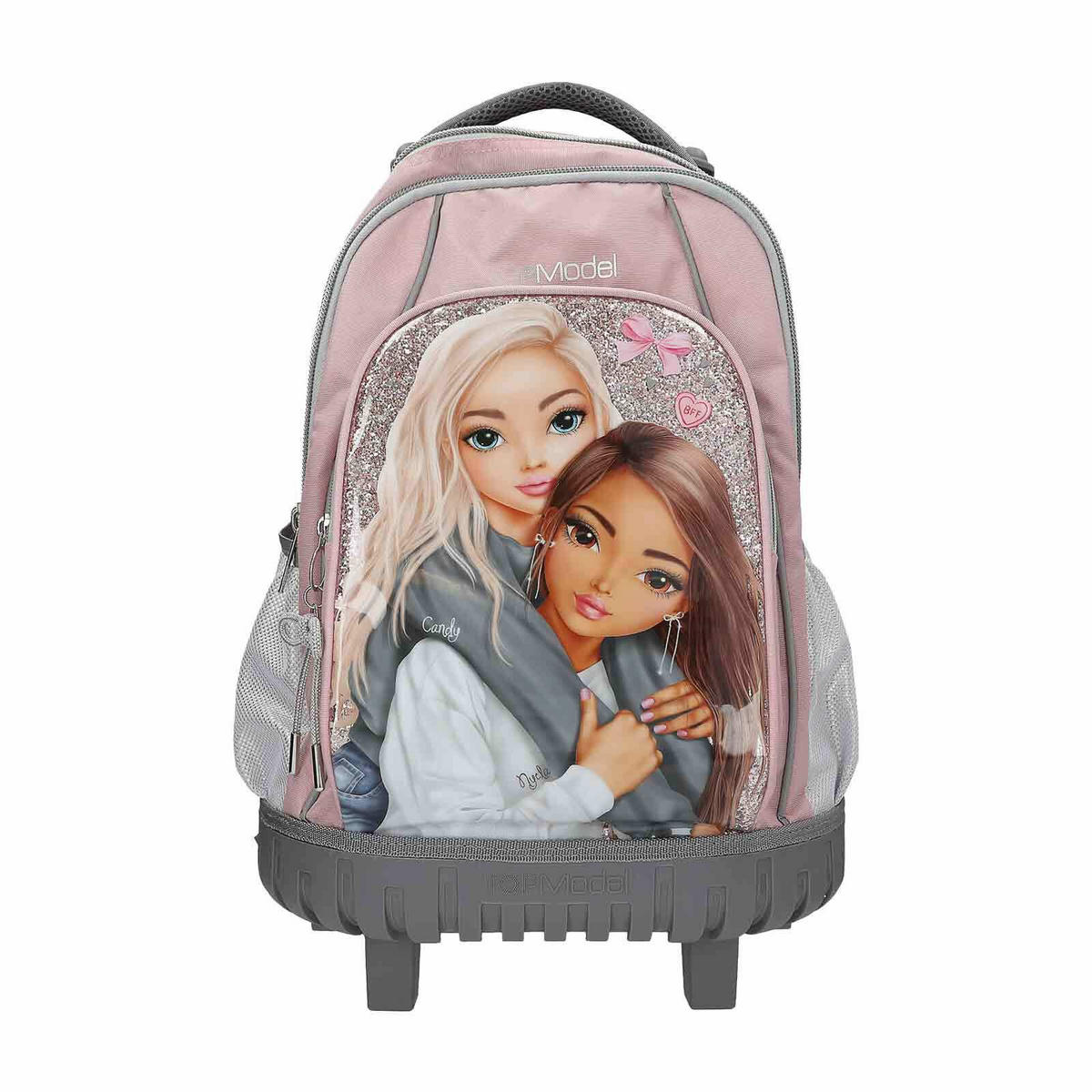 SCHULRUCKSACK TROLLEY MY BFF TOPModel grau-rosa 25 x 34 x 52 cm - Rosa/Grau, Textil (34/23cm) - Depesche Germany
