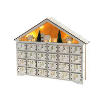ADVENTSKALENDER Mehrfarbig 9/42/34 cm - Multicolor, Holz (9/34/42cm) - Mobili Rebecca